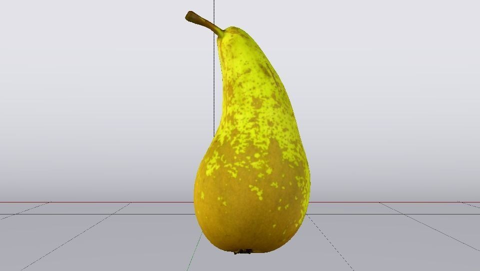 Photorealistic Pear Low-poly 3D model_4