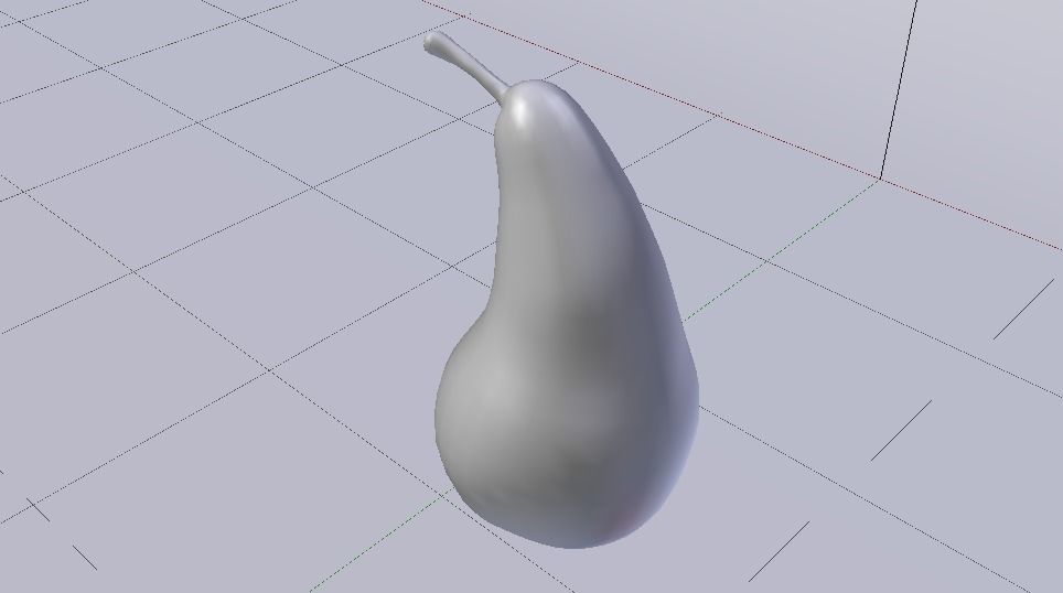 Photorealistic Pear Low-poly 3D model_9