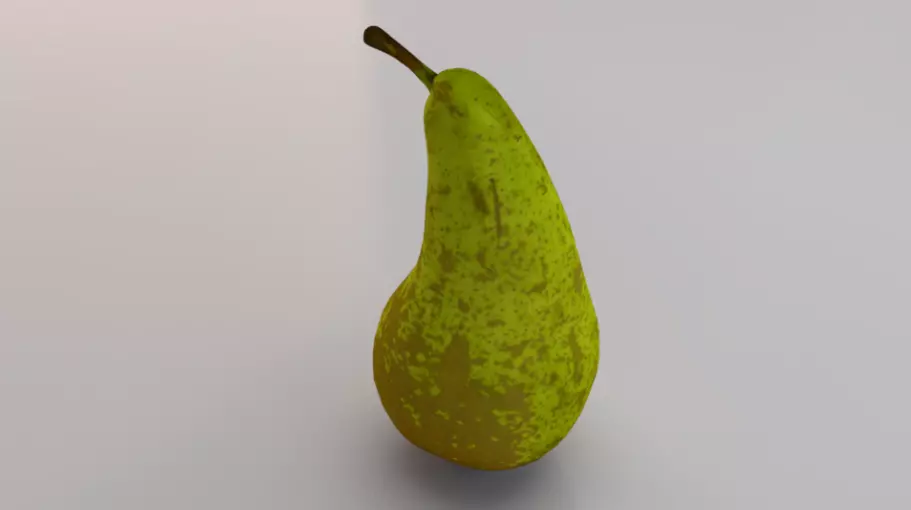Photorealistic Pear Low-poly 3D model_0
