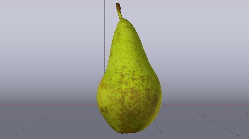 Photorealistic Pear Low-poly 3D model_7