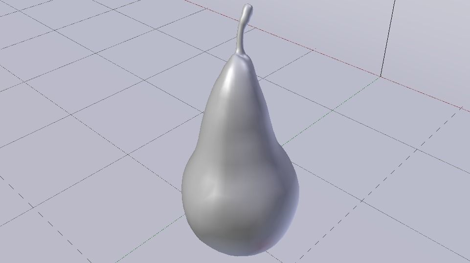 Photorealistic Pear Low-poly 3D model_9
