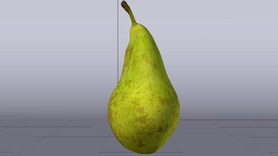 Photorealistic Pear Low-poly 3D model_8
