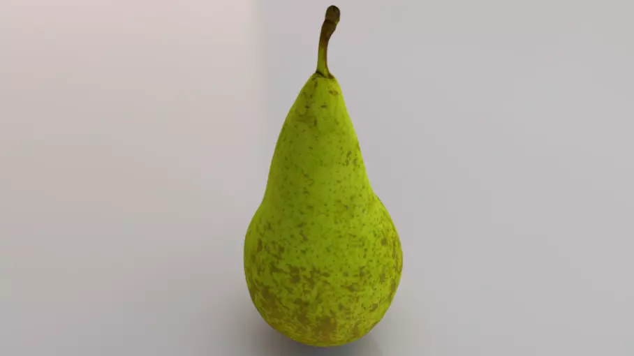 Photorealistic Pear Low-poly 3D model_0