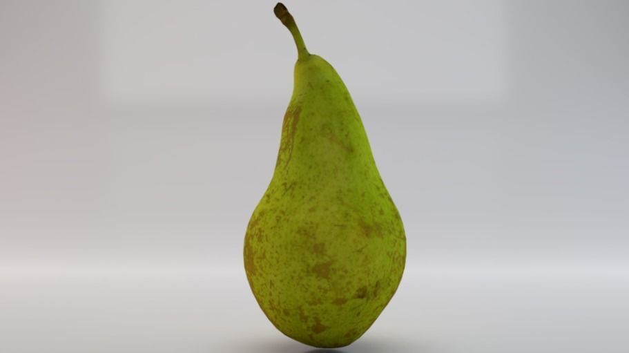Photorealistic Pear Low-poly 3D model_2
