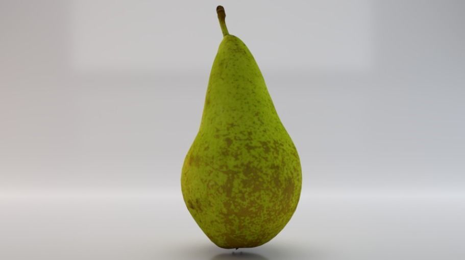 Photorealistic Pear Low-poly 3D model_1