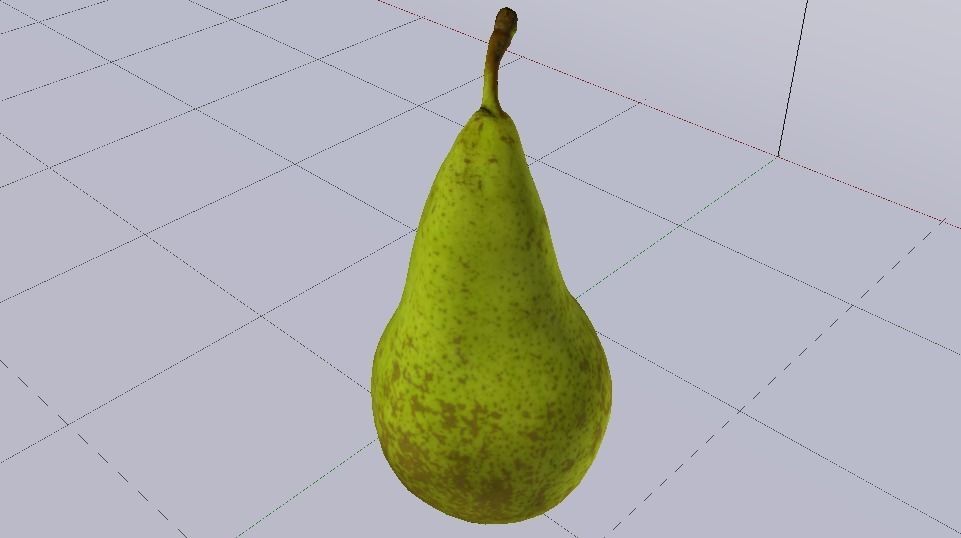 Photorealistic Pear Low-poly 3D model_6