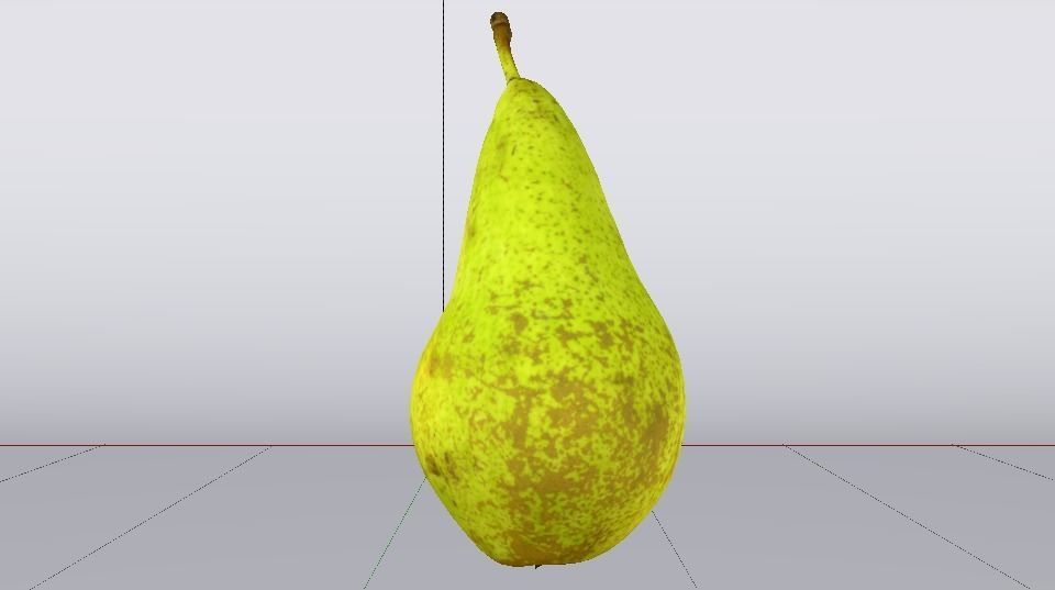 Photorealistic Pear Low-poly 3D model_4