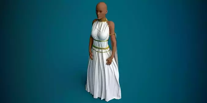 Egyptian Dress with bijouterie