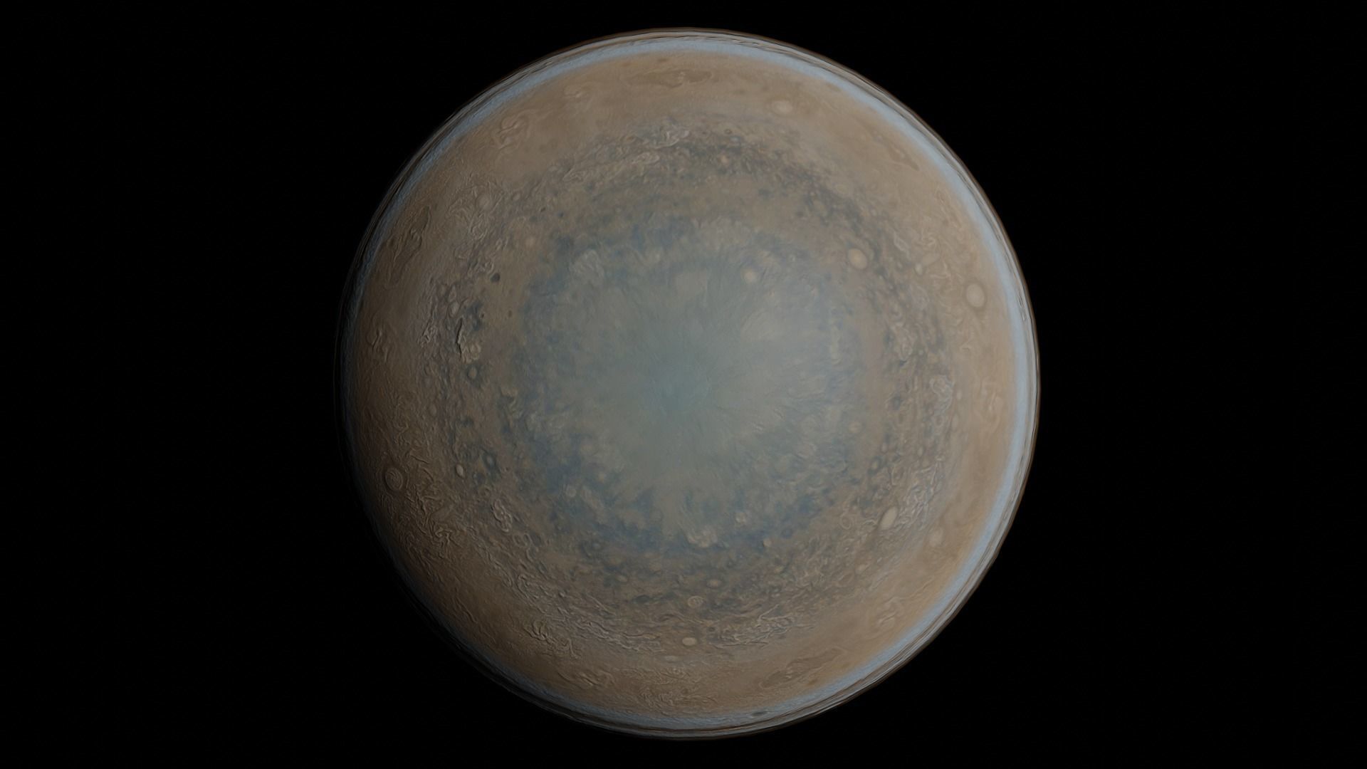 Jupiter - made in Blender  Low-poly 3D model_5