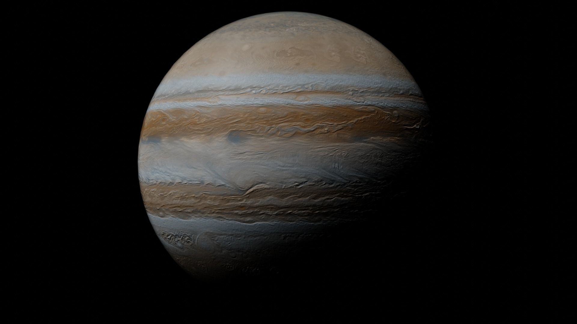 Jupiter - made in Blender  Low-poly 3D model_3