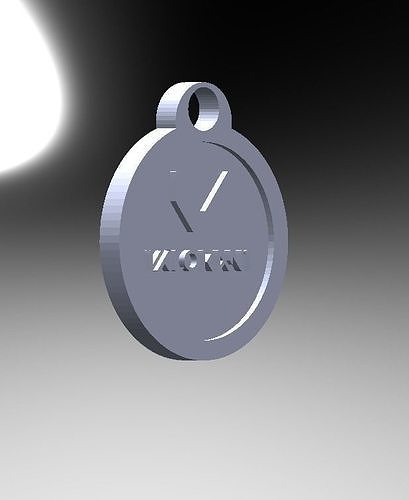 Valorant keychain 3D print model