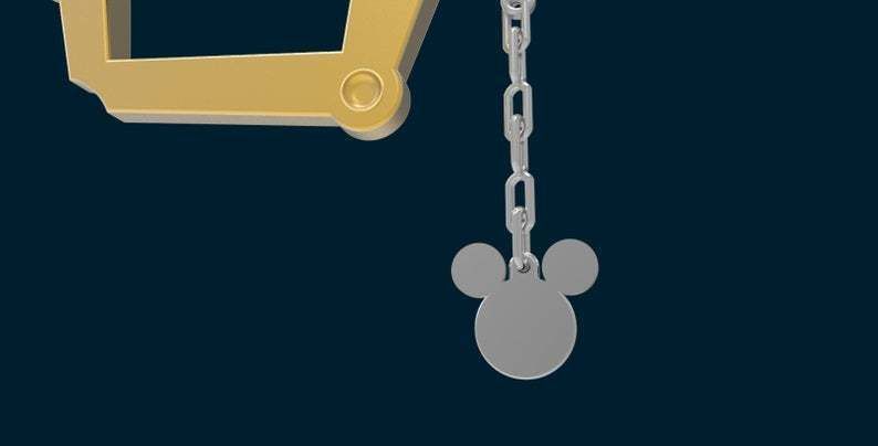 Kingdom Key from Kingdom Hearts Cosplay Kingdom Hearts keyblade 3D print model_1