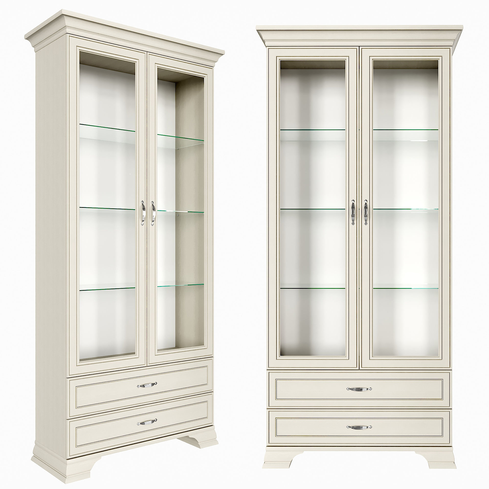 Cabinet showcase Tiffany 2V2S 3D model_3