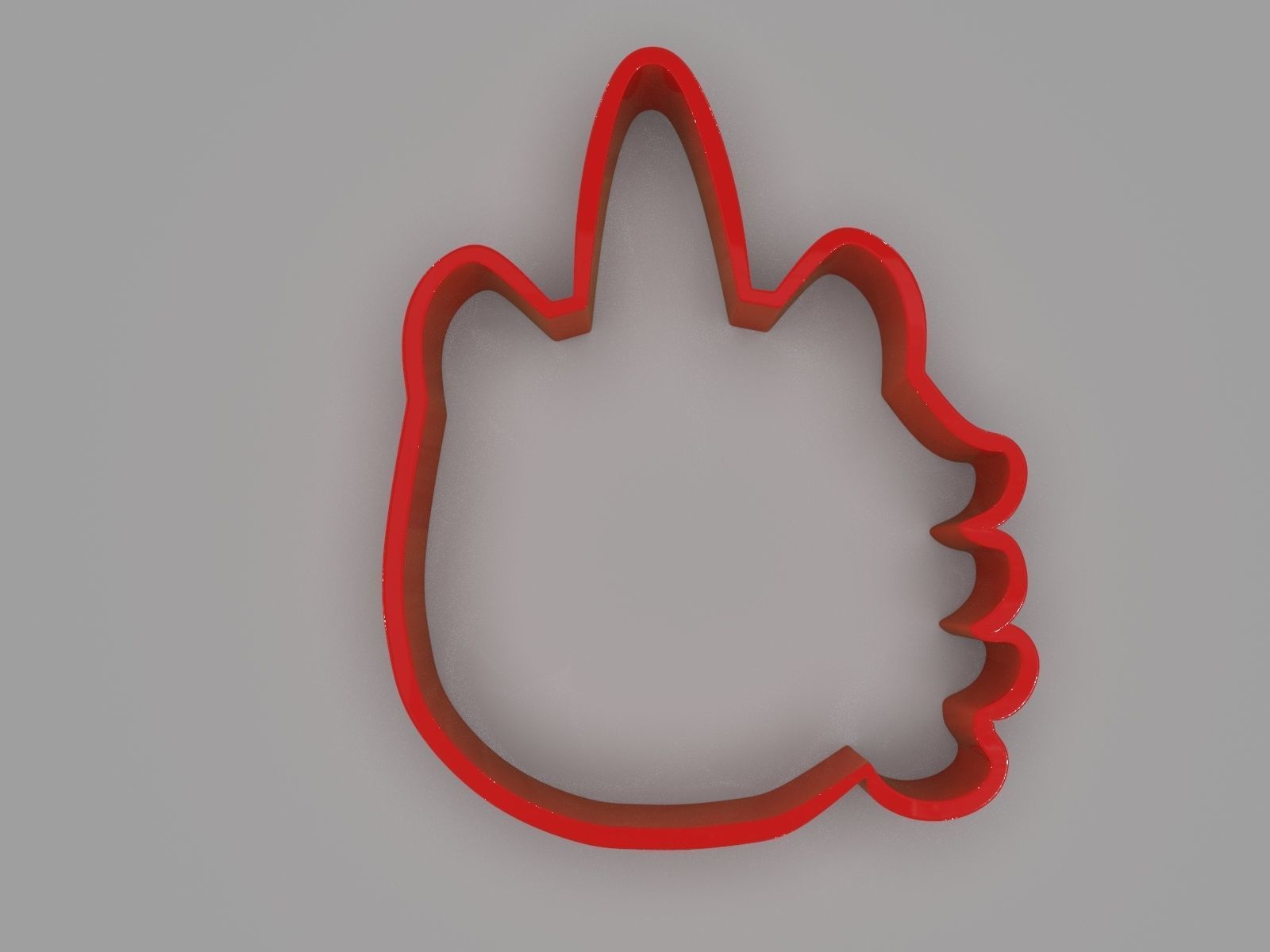 Cookie Cutter Unicorns and Rabbit Pack 3D print model_12