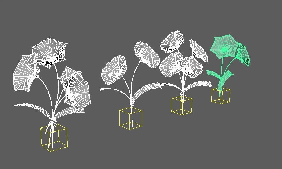 Flowers calla lilies 3D model_2