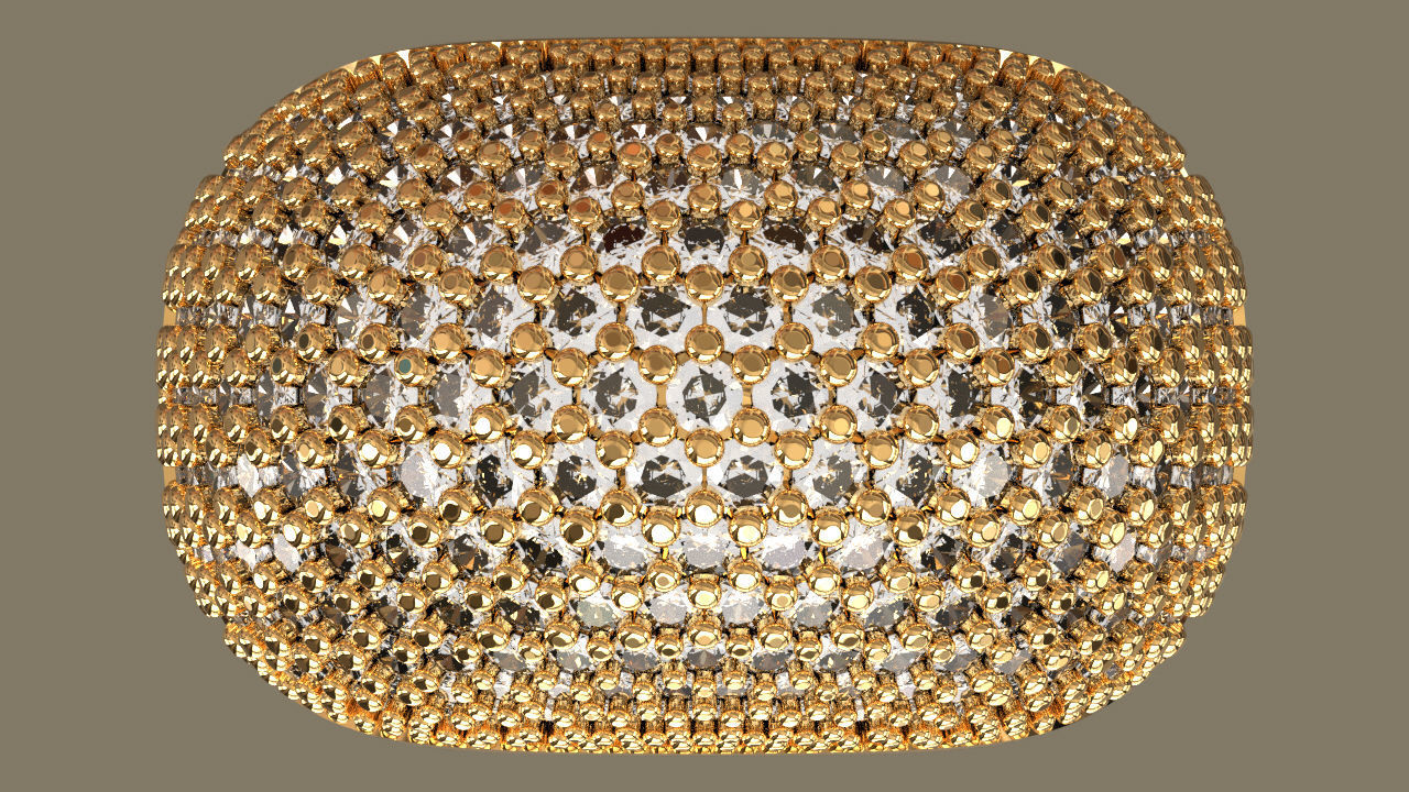 Pave Ring 3D print model_3