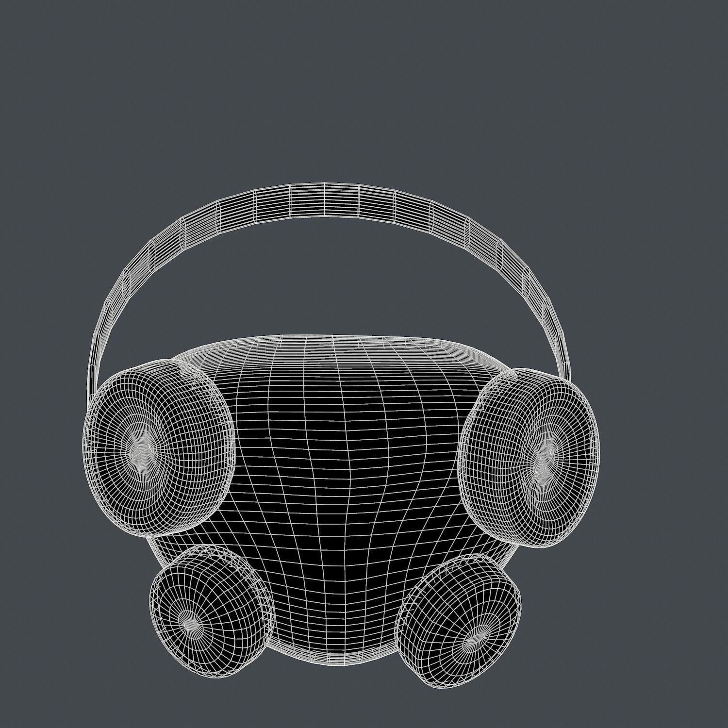 Gas mask helmet 3d model scifi Low-poly 3D model Low-poly Low-poly 3D model_8