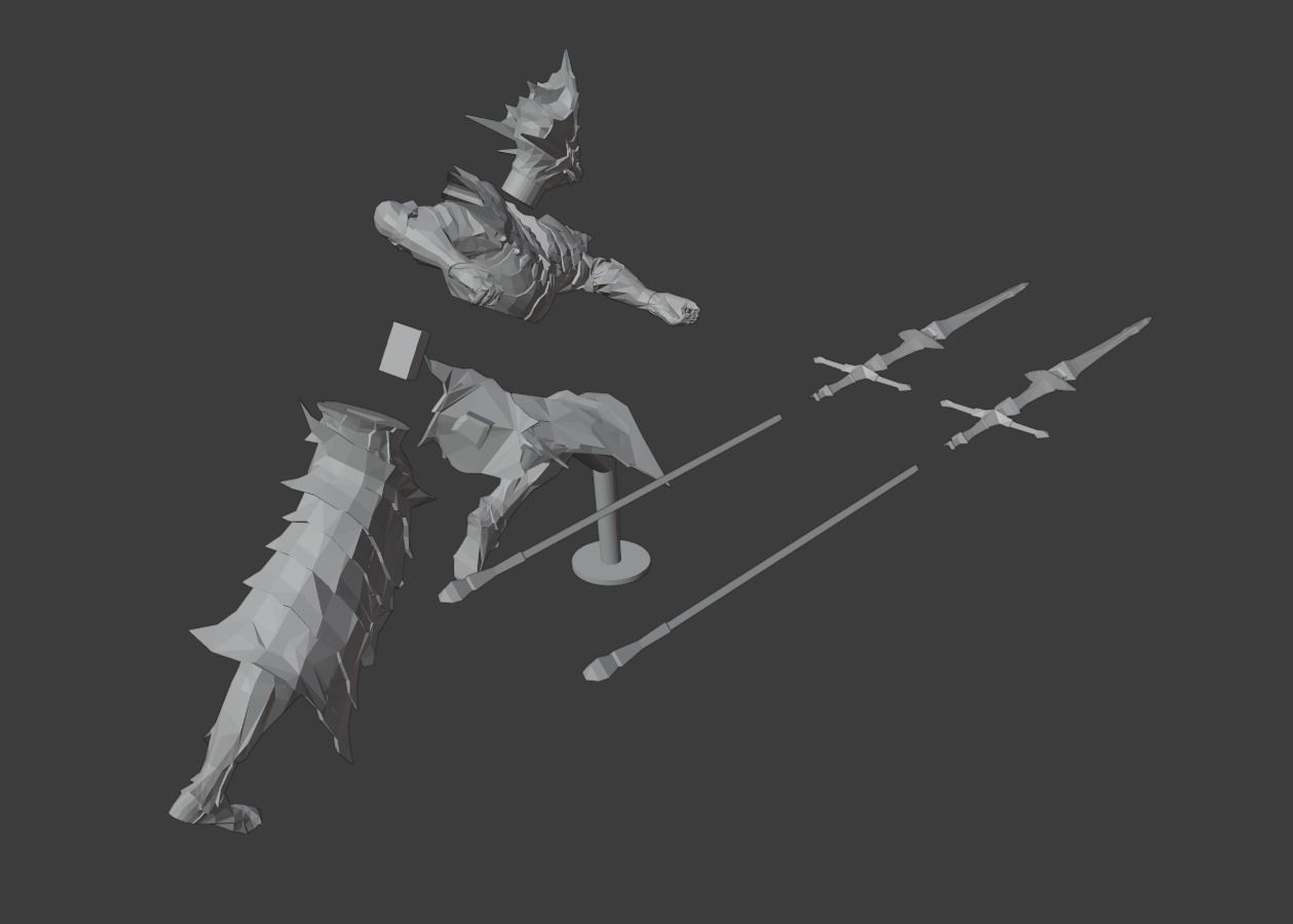 Ornstein - Dark Souls printable figurine 3D model 3D printable | CGTrader
