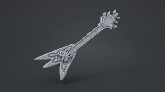 Queen Barb guitar 3D print model