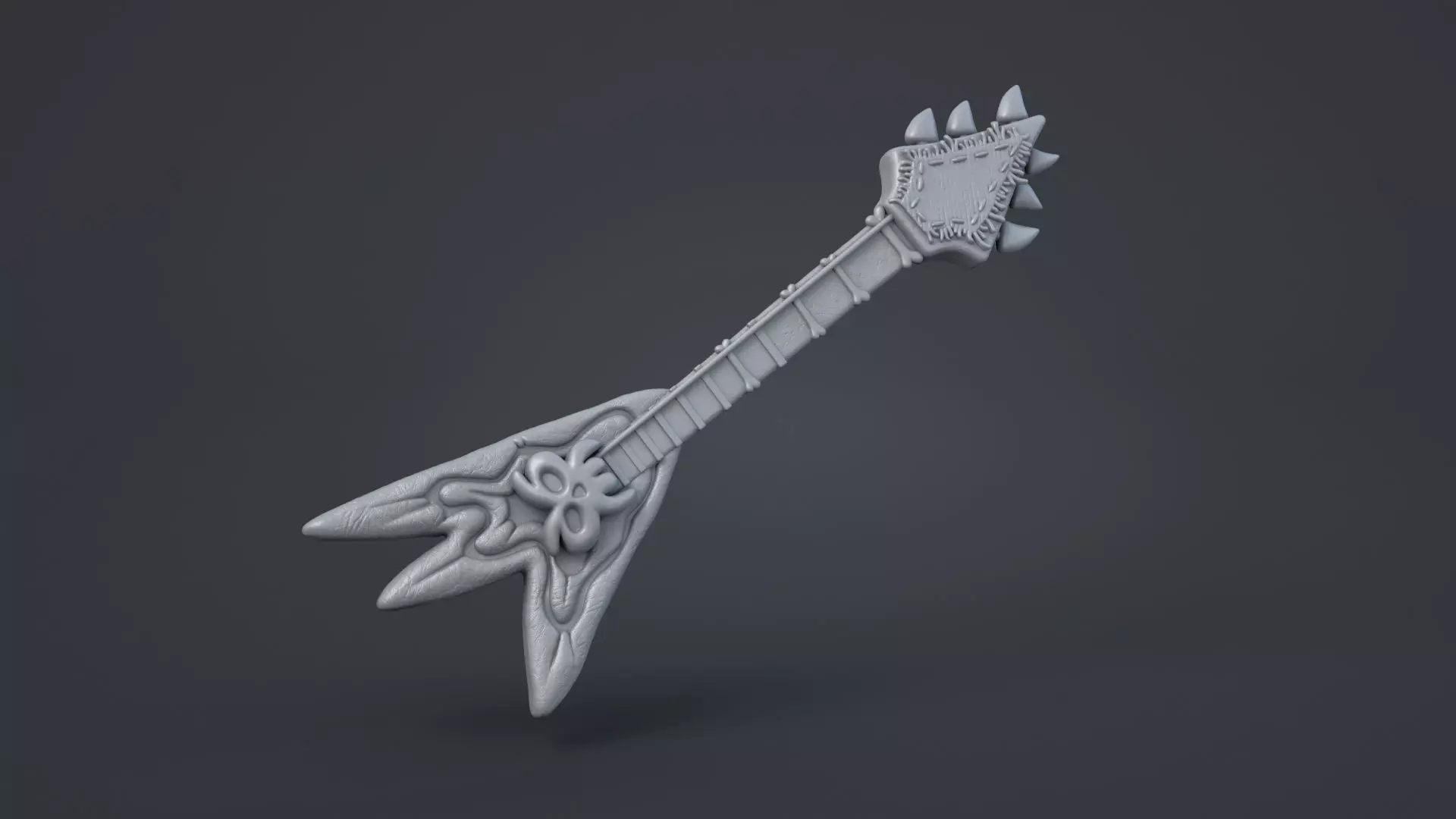 Queen Barb guitar 3D print model_0