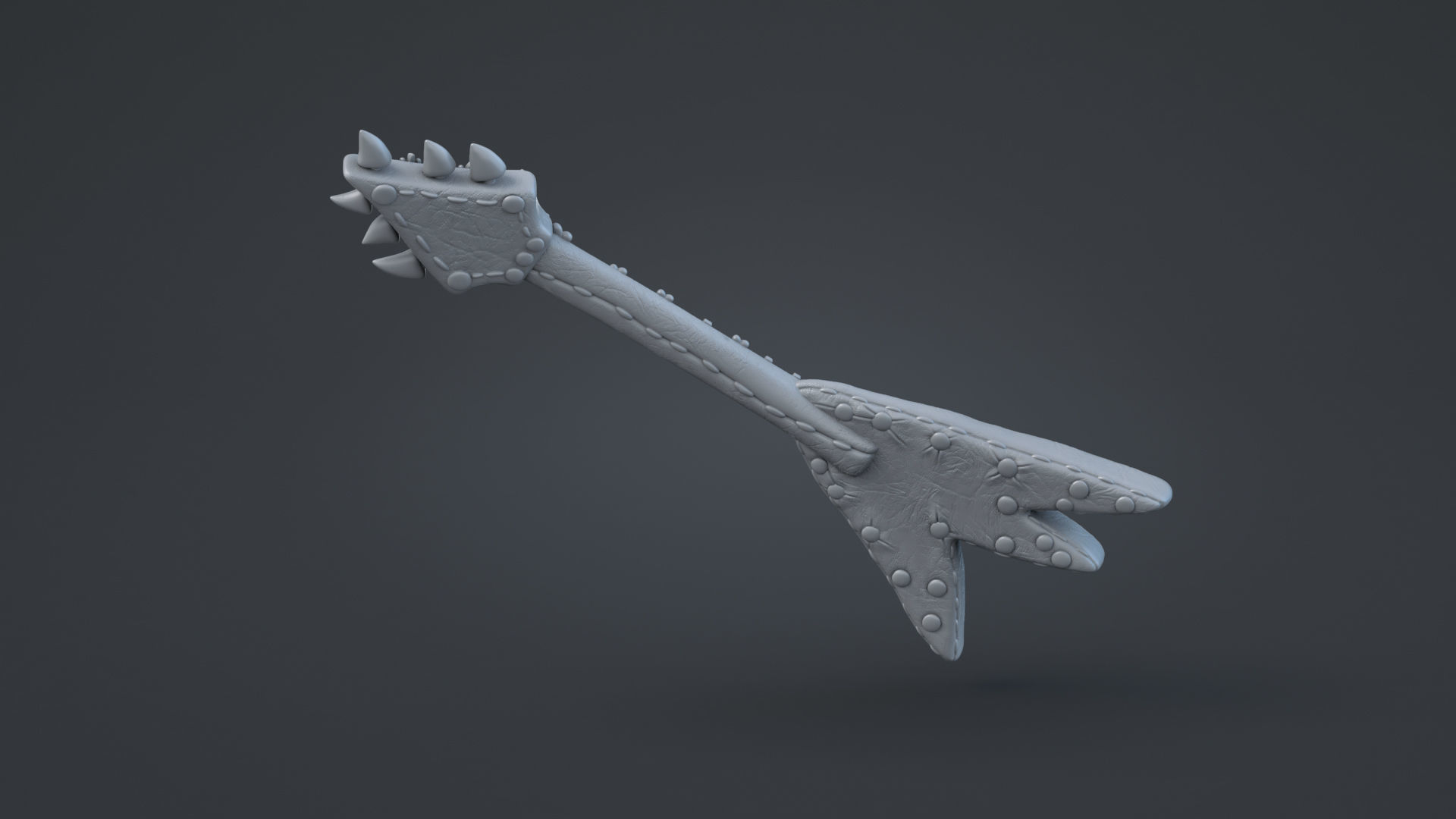 Queen Barb guitar 3D print model_4