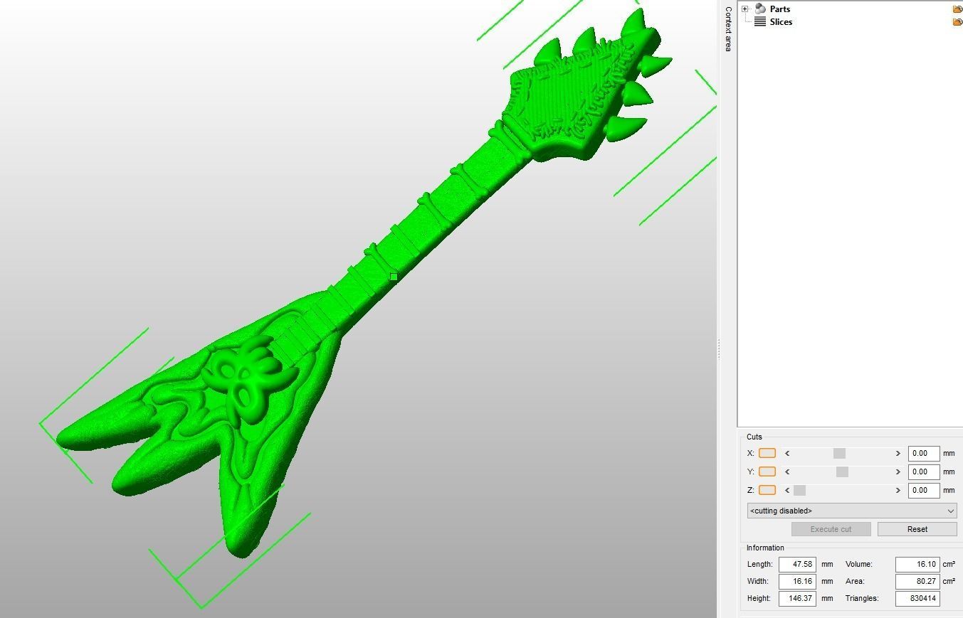 Queen Barb guitar 3D print model_11