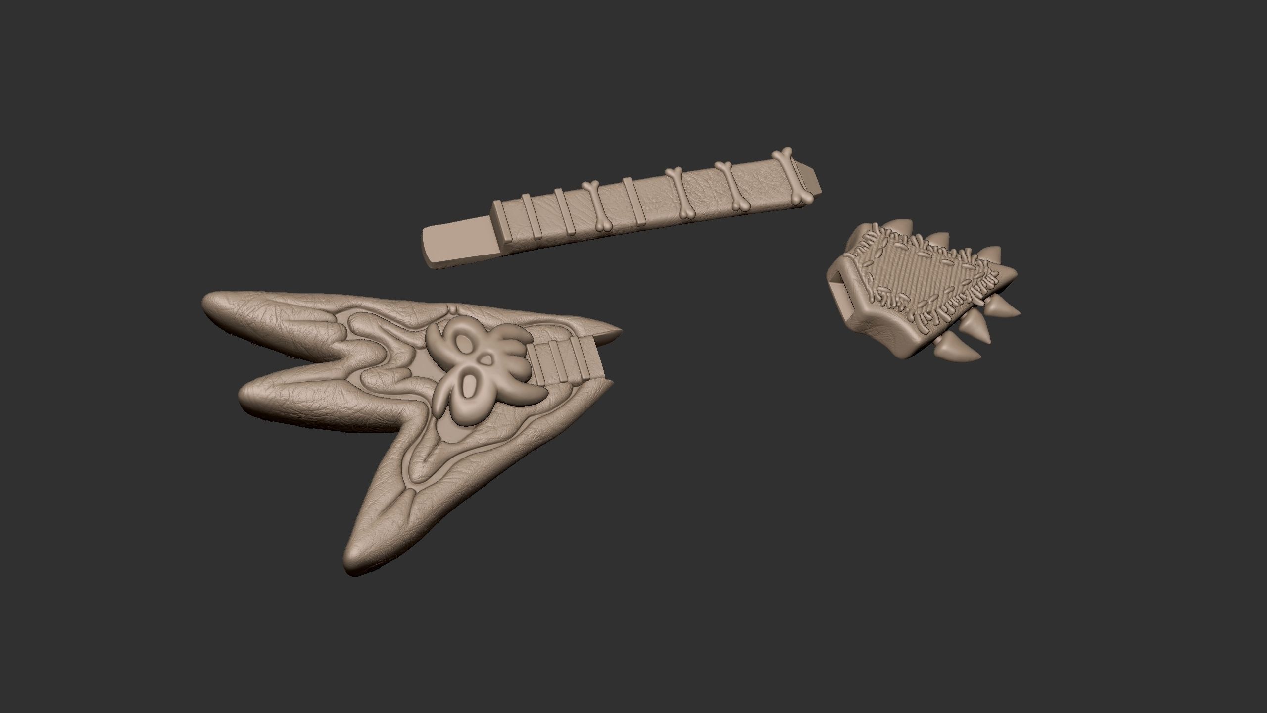 Queen Barb guitar 3D print model_8