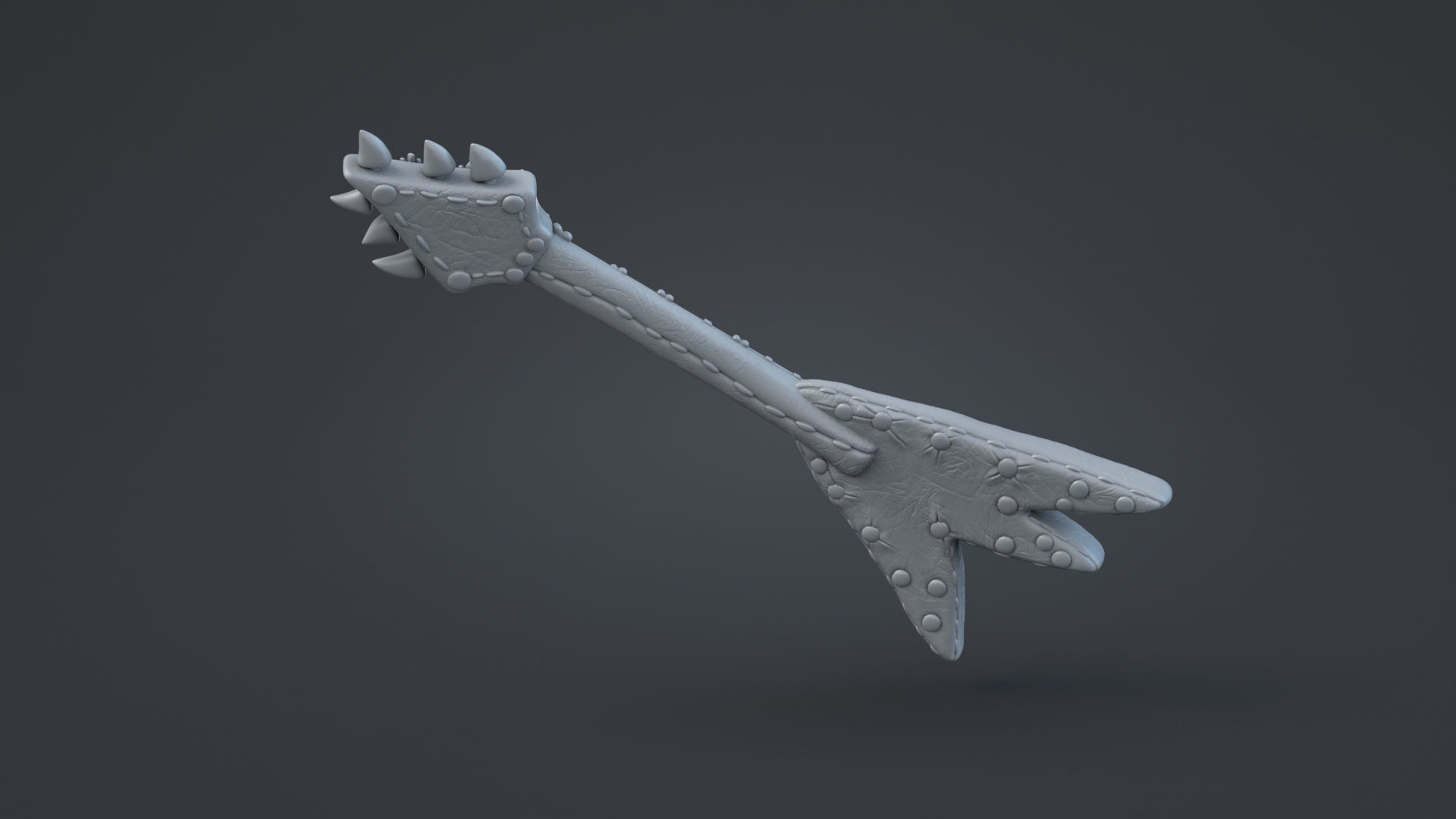 Queen Barb guitar 3D print model_1
