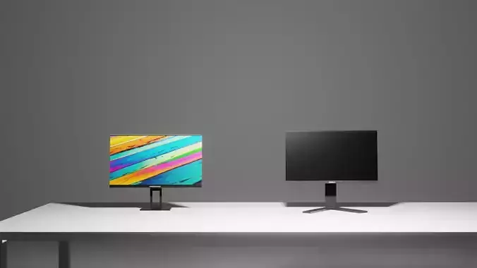 PC Displays Low-poly 3D model
