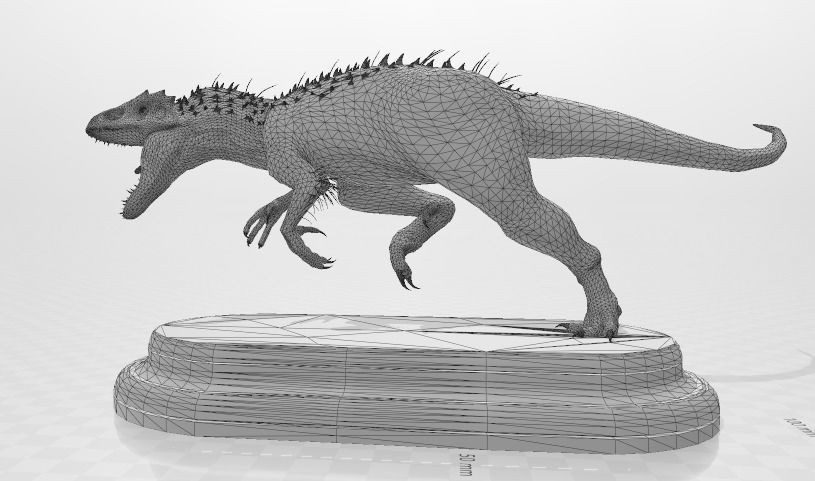 Dinosaur sculpture 3D print model_3