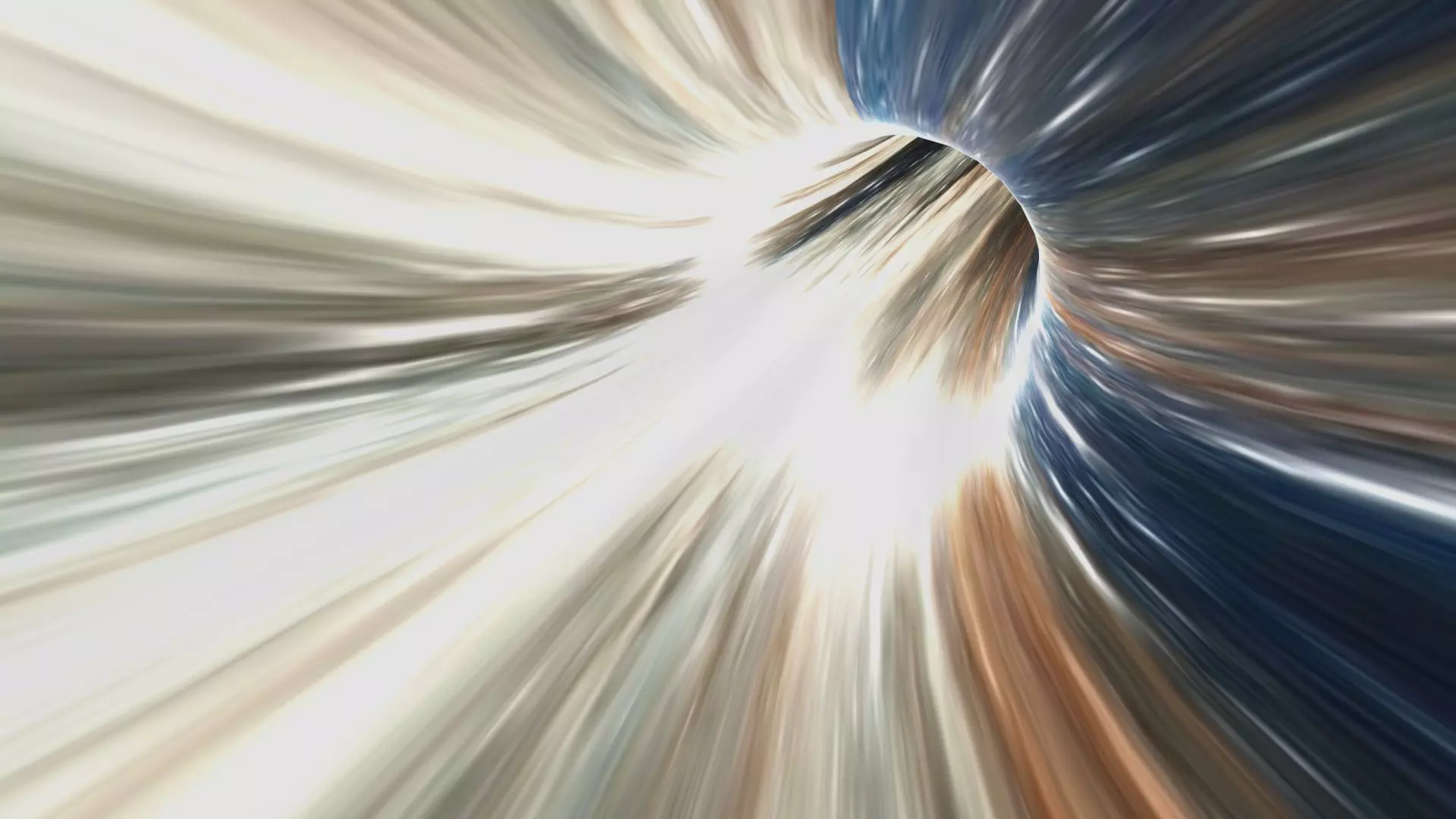 Wormhole space tunnel with light 3D model_0