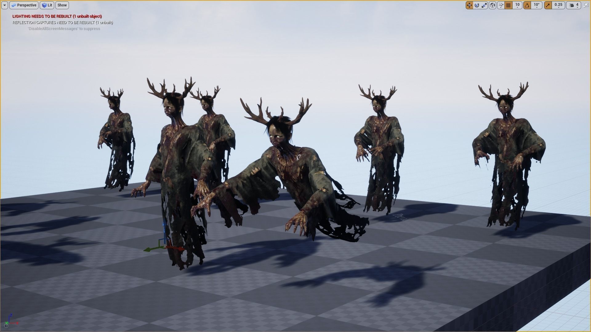 Ghost Grandma Low-poly 3D model_21