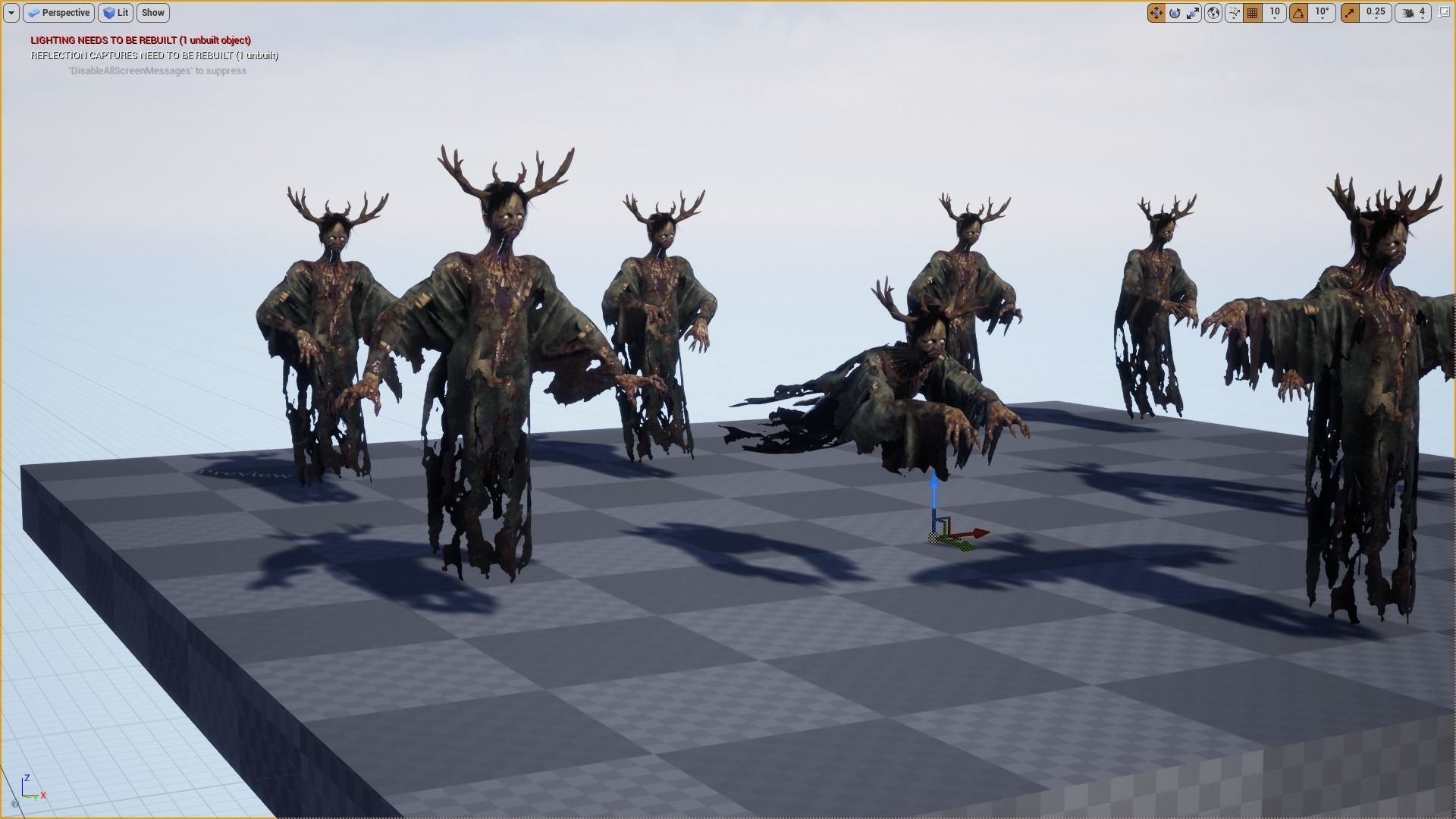 Ghost Grandma Low-poly 3D model_22