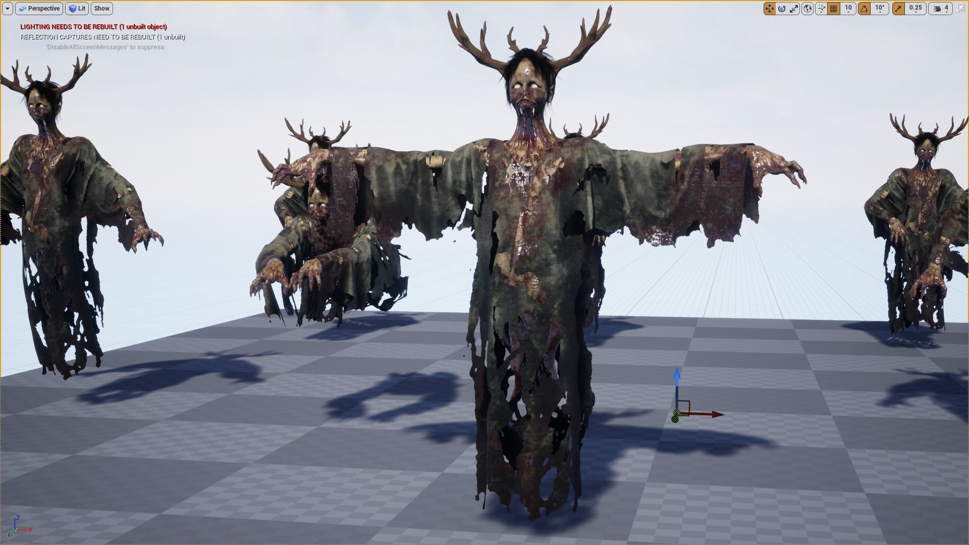 Ghost Grandma Low-poly 3D model_24