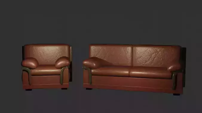 big sofa and small sofa