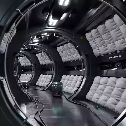 Sci-Fi Space Craft Interior 3D model