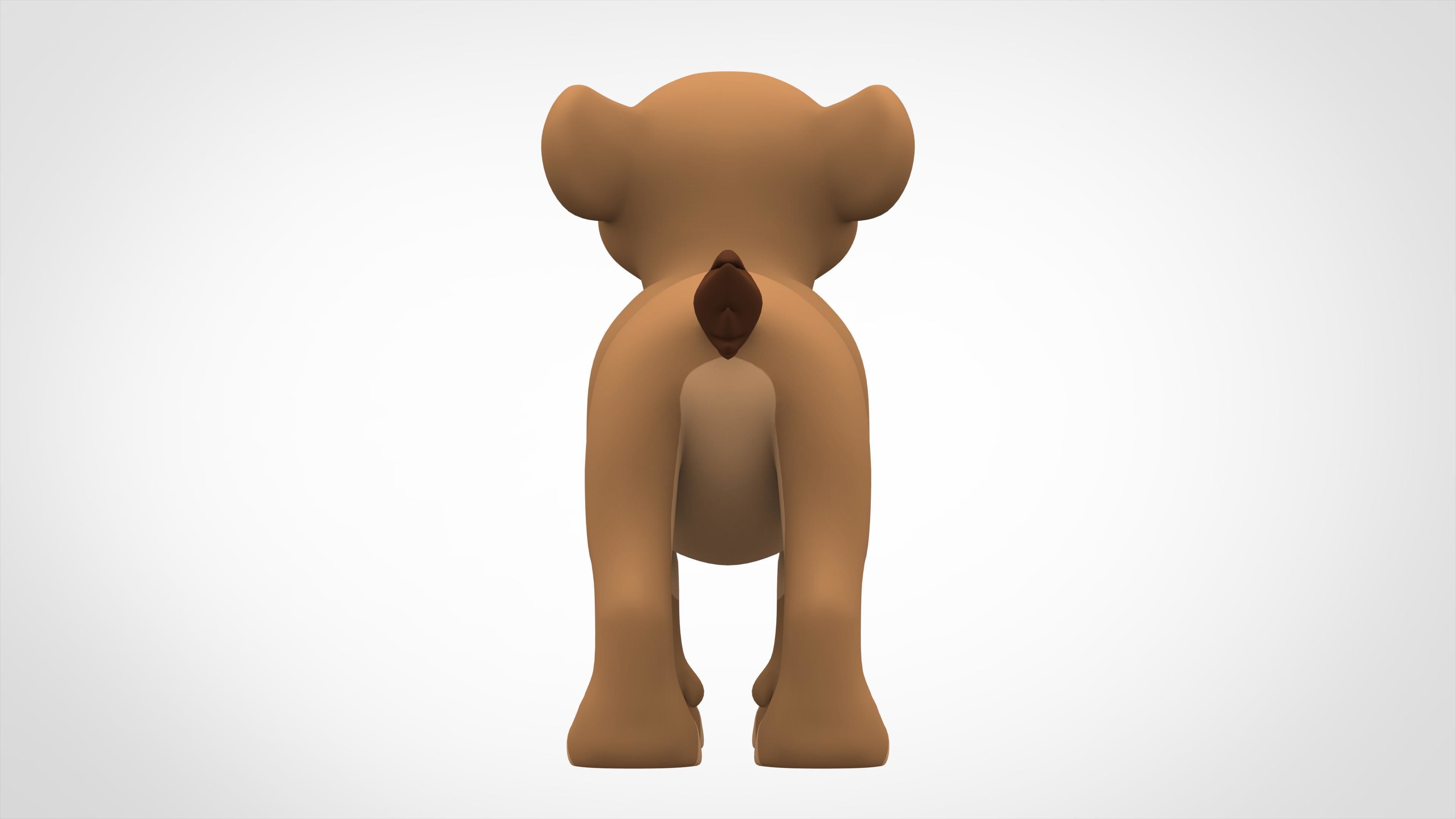 Sarabi Cub Low-poly 3D model_3