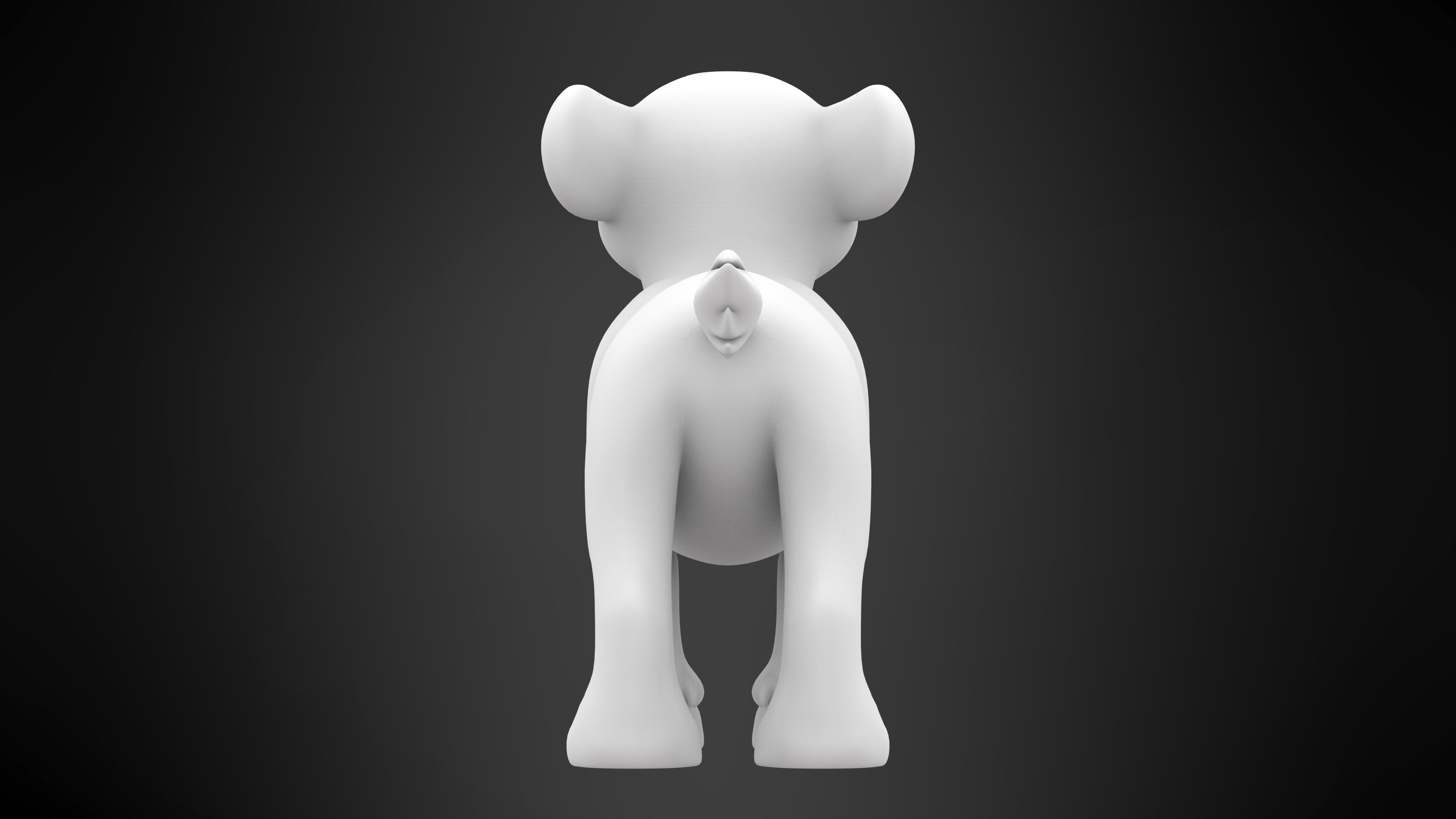 Sarabi Cub Low-poly 3D model_8