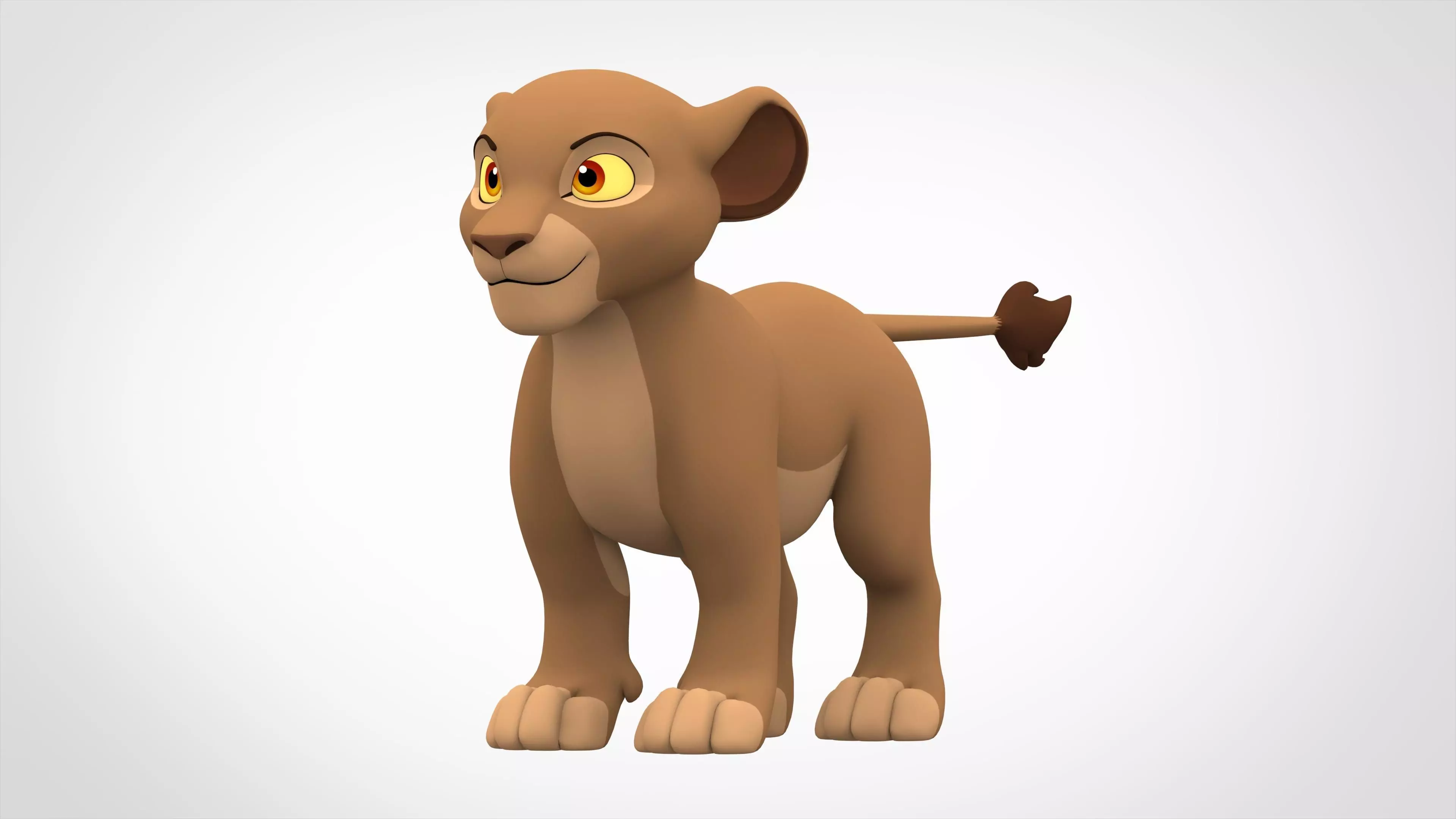 Sarabi Cub Low-poly 3D model_0