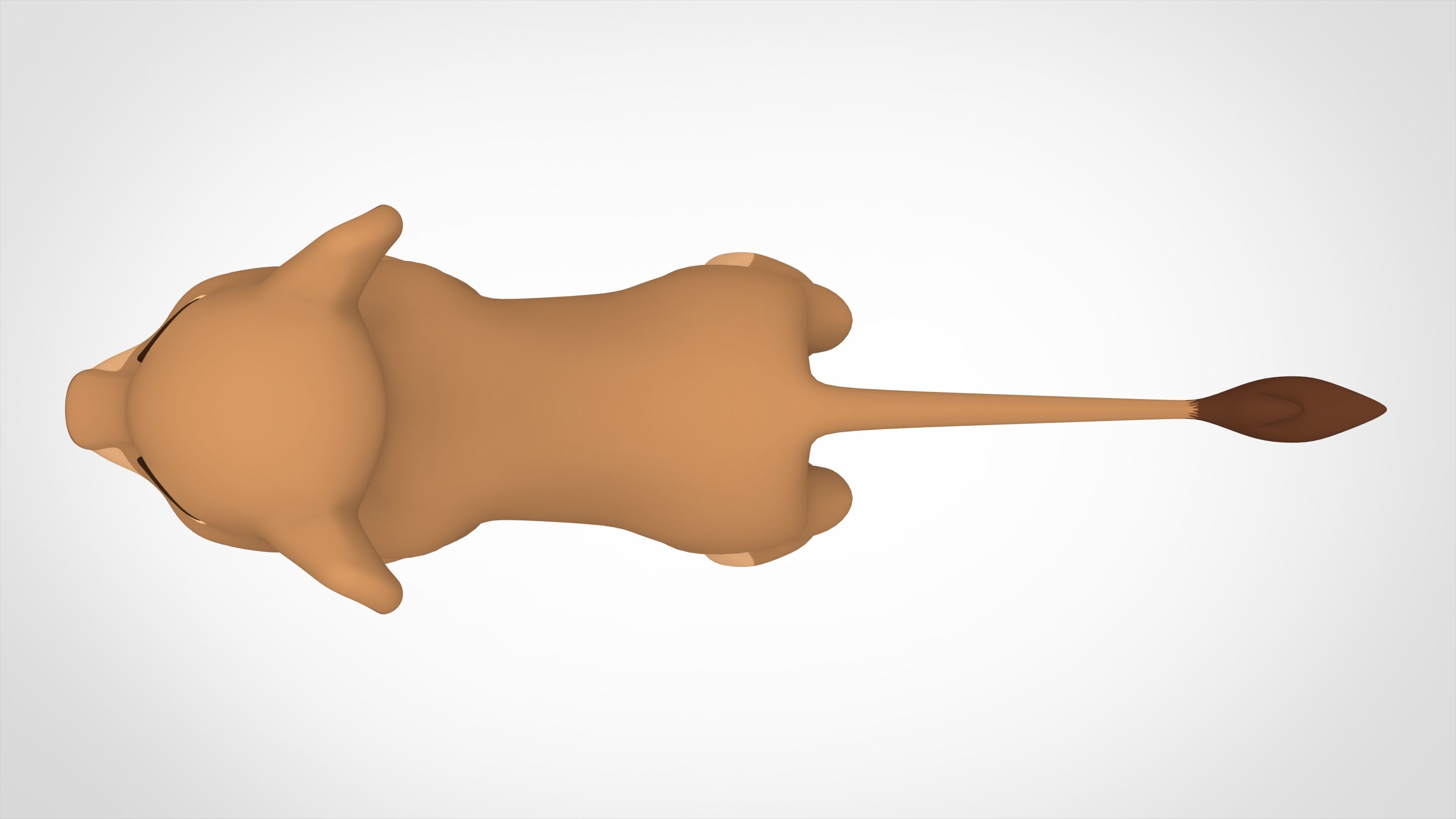 Sarabi Cub Low-poly 3D model_4