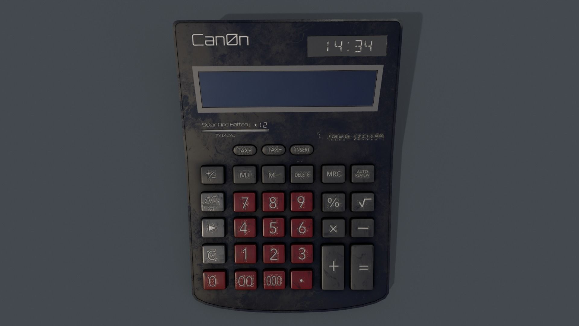 Calculator Low-poly 3D model_2