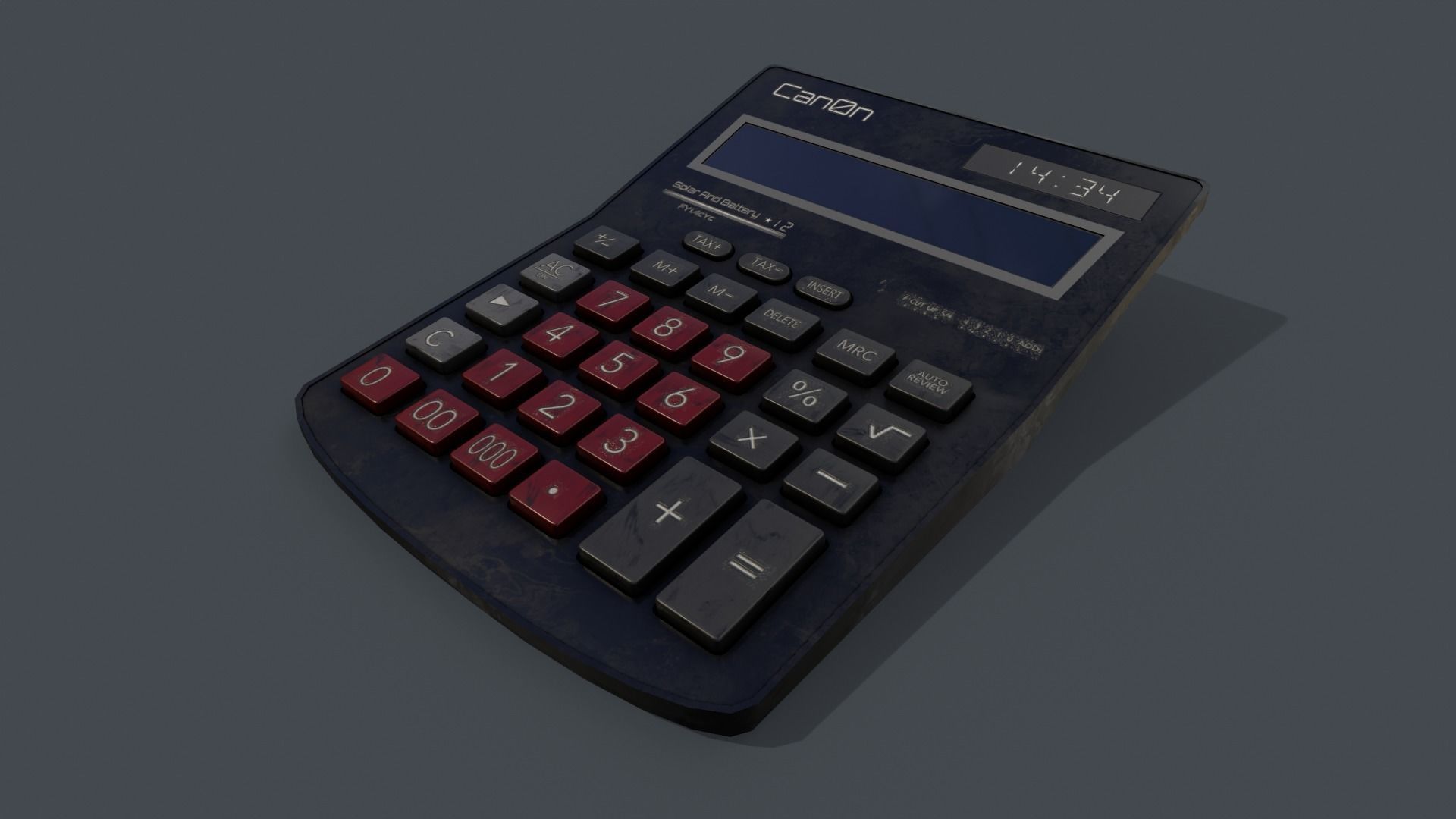 Calculator Low-poly 3D model_4