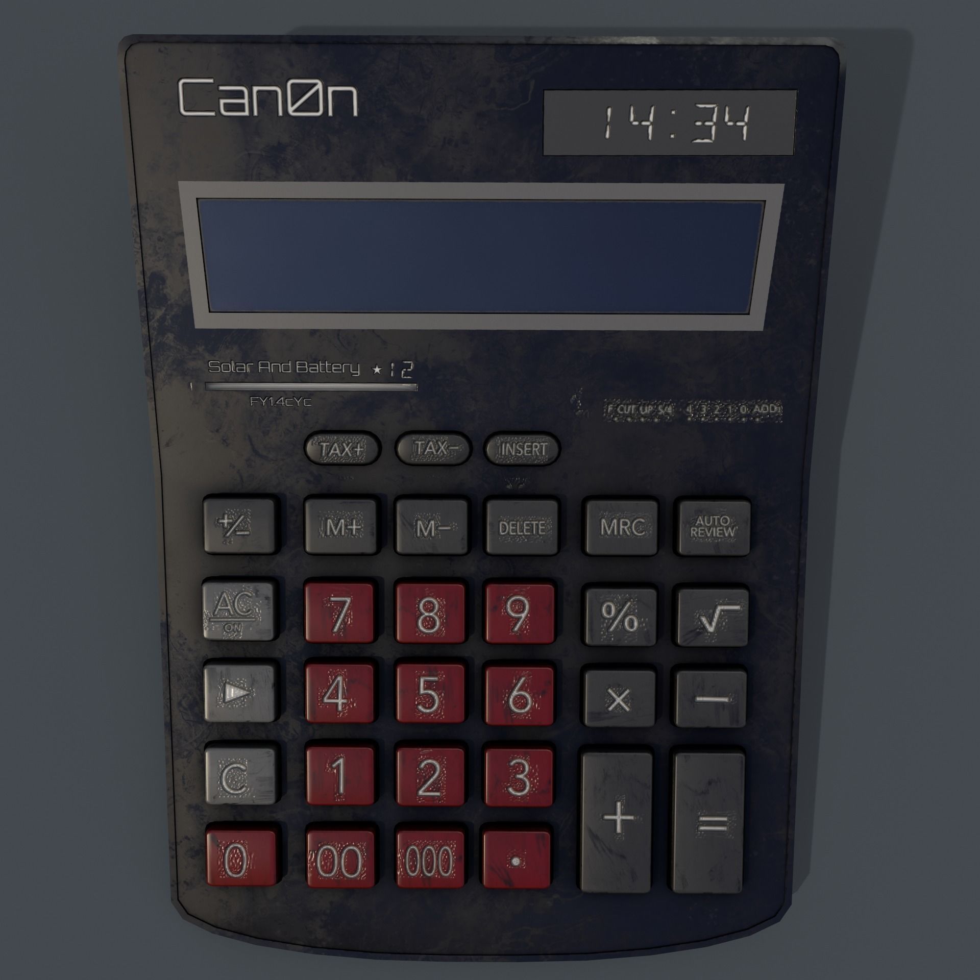 Calculator Low-poly 3D model_16