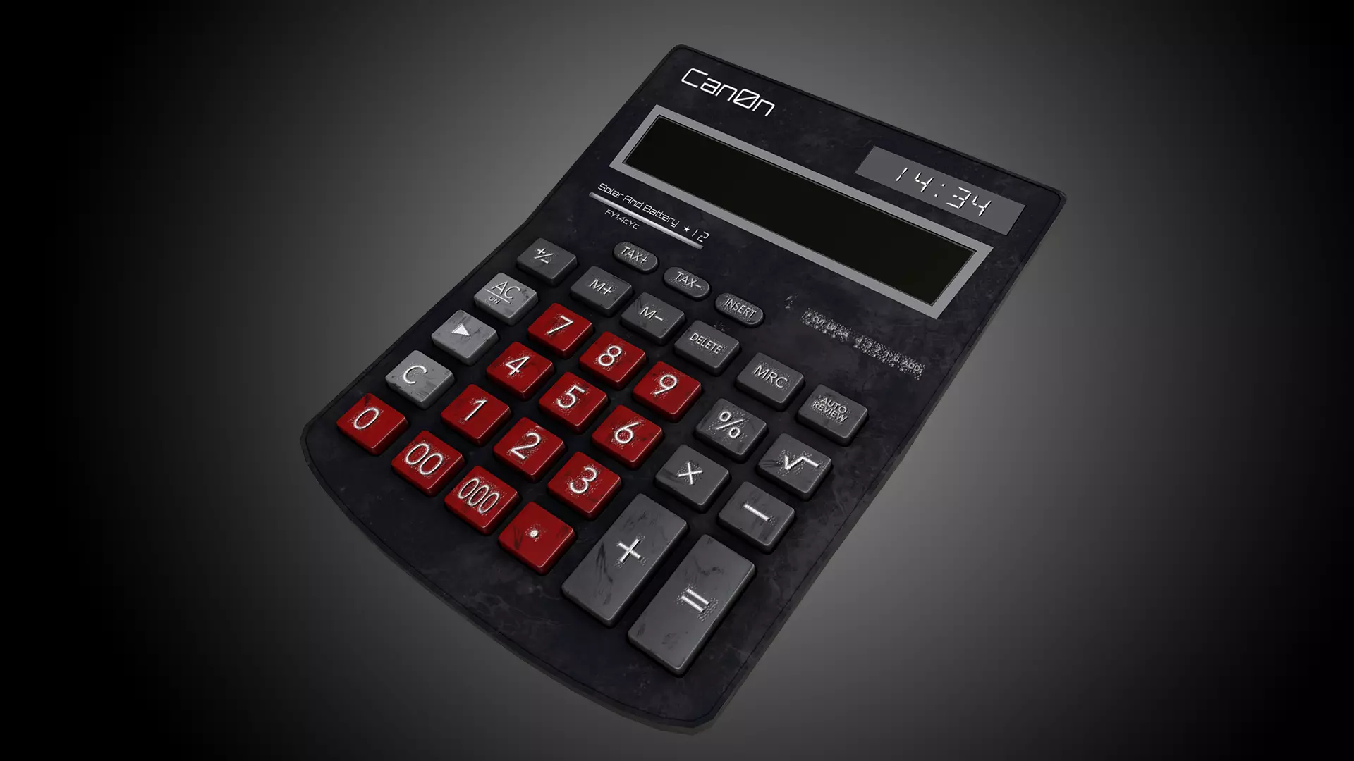 Calculator Low-poly 3D model_0