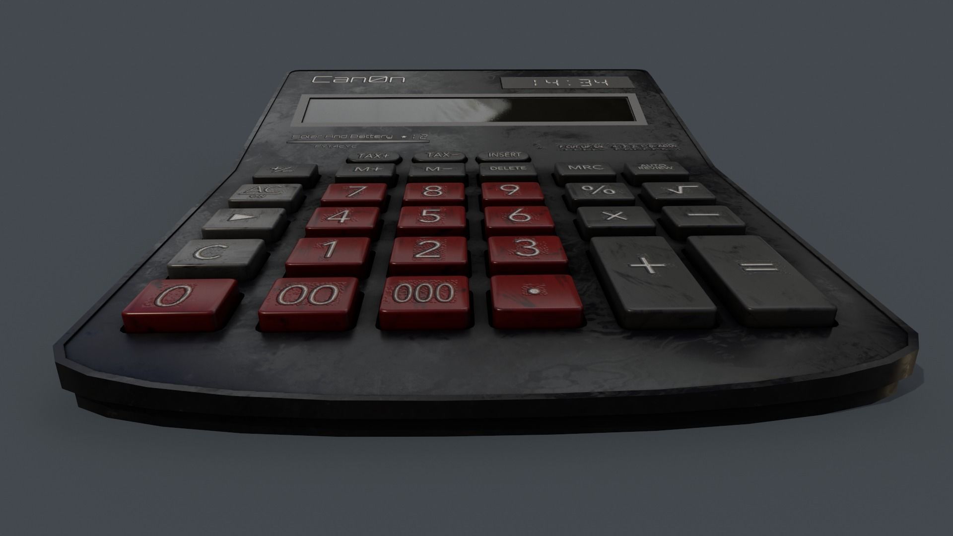 Calculator Low-poly 3D model_5