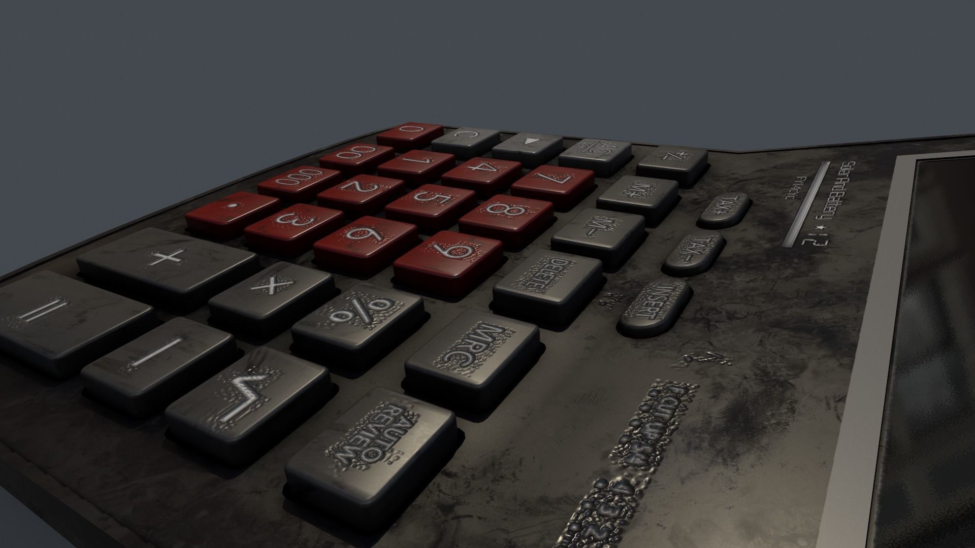 Calculator Low-poly 3D model_13