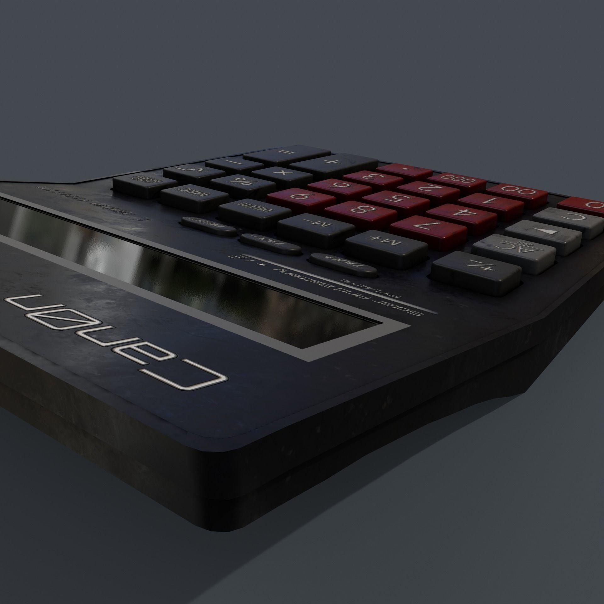 Calculator Low-poly 3D model_15