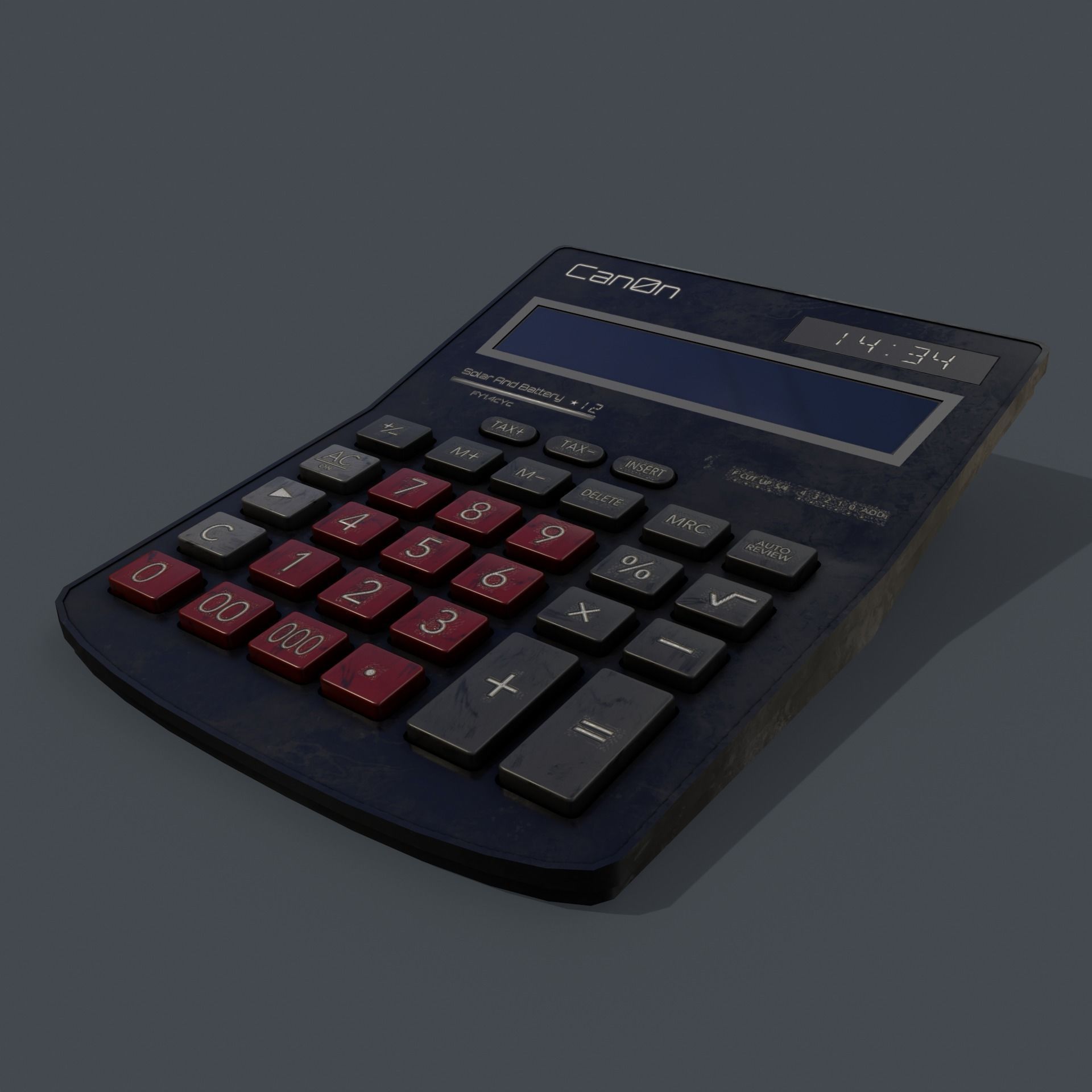 Calculator Low-poly 3D model_14