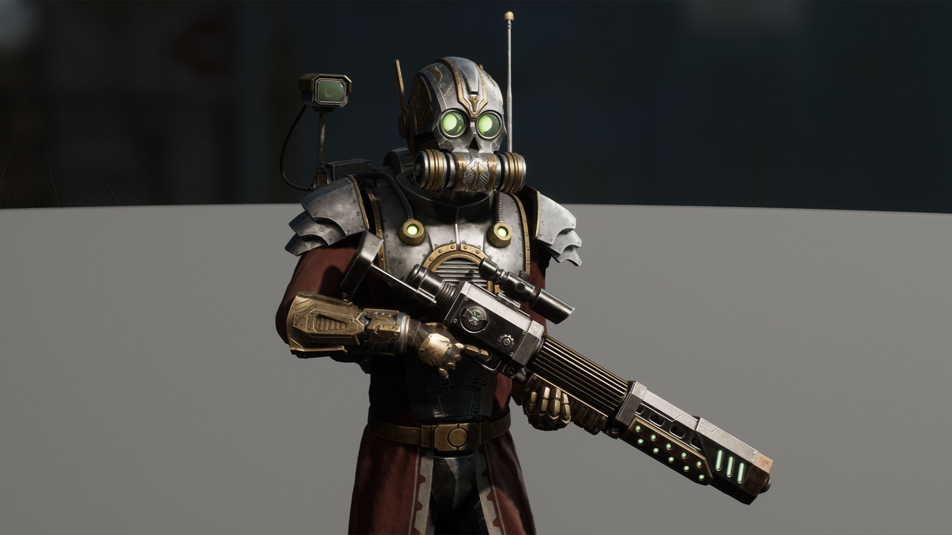 SciFi Cyborg Soldier Low-poly 3D model_15