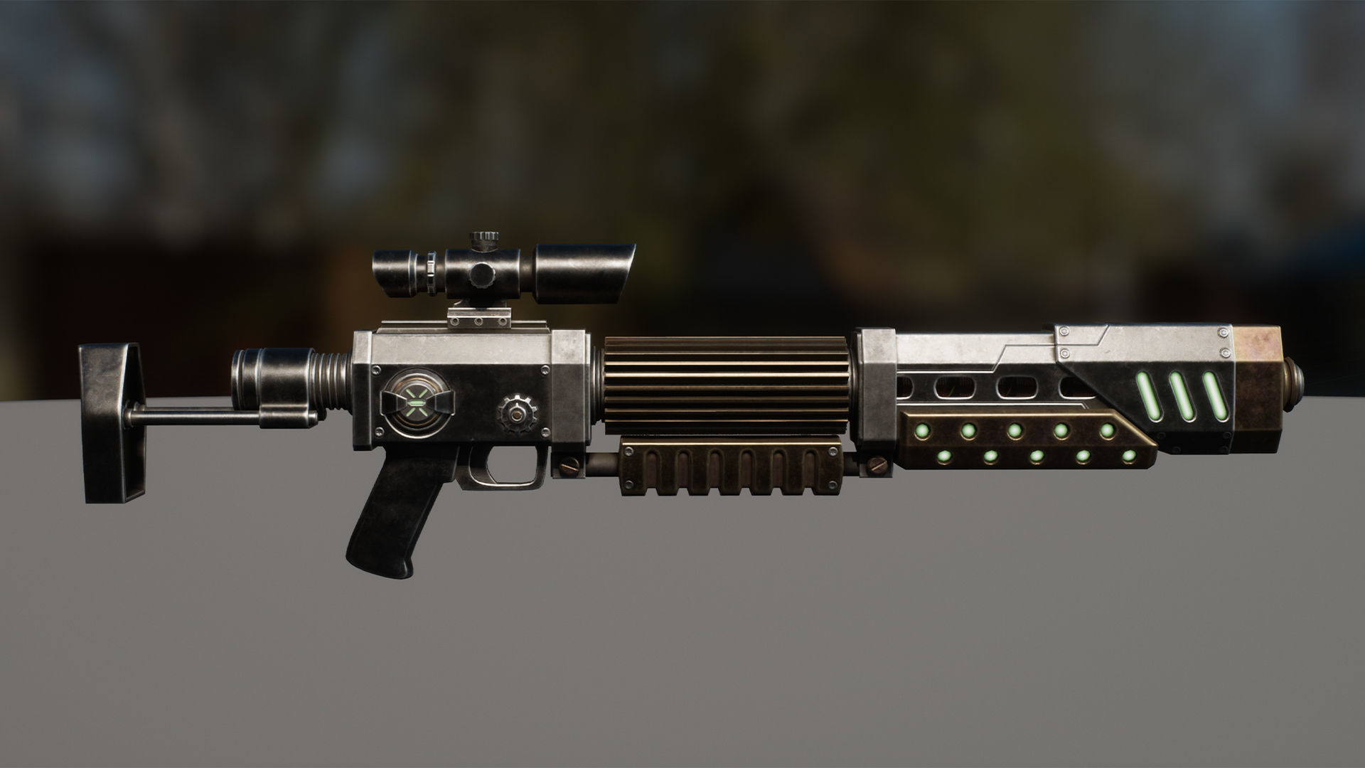 SciFi Cyborg Soldier Low-poly 3D model_24